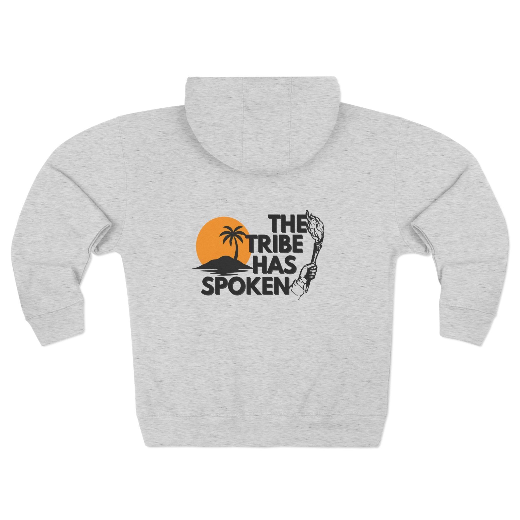The Tribe Has Spoken Hoodie | zip hoodie with Survivor logo