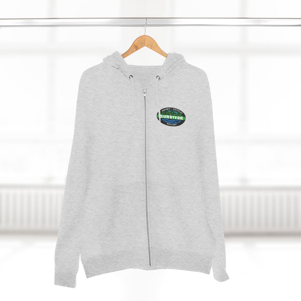 The Tribe Has Spoken Hoodie | zip hoodie with Survivor logo