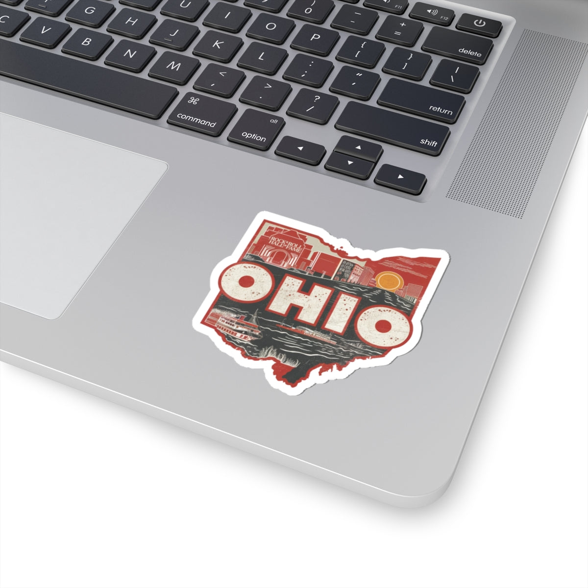 Ohio state skyline Sticker | Kiss-cut Ohio map decal