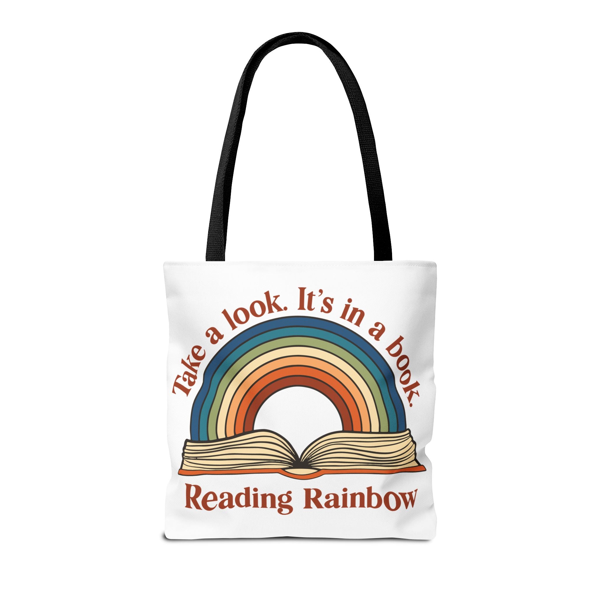 Tote Bag — "Reading Rainbow" Rainbow Book Tote (Take a Look. It's in a Book)