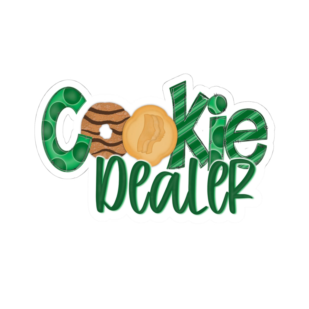 Cookie Dealer Sticker — Fun Cookie-Themed Kiss-Cut Decal for Laptops & Treat Lovers