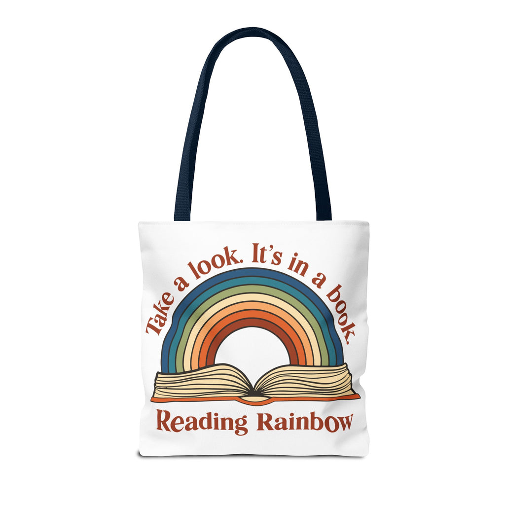 Tote Bag — "Reading Rainbow" Rainbow Book Tote (Take a Look. It's in a Book)