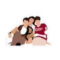 Ferris Bueller Trio sticker | Kiss-Cut Stickers