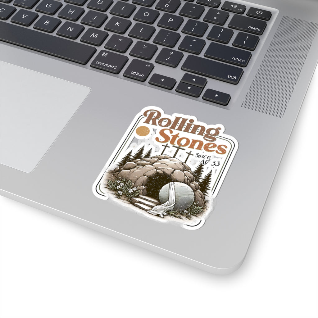 Rolling Stones Tomb & Empty Tomb Sticker | Kiss-Cut Vinyl Sticker