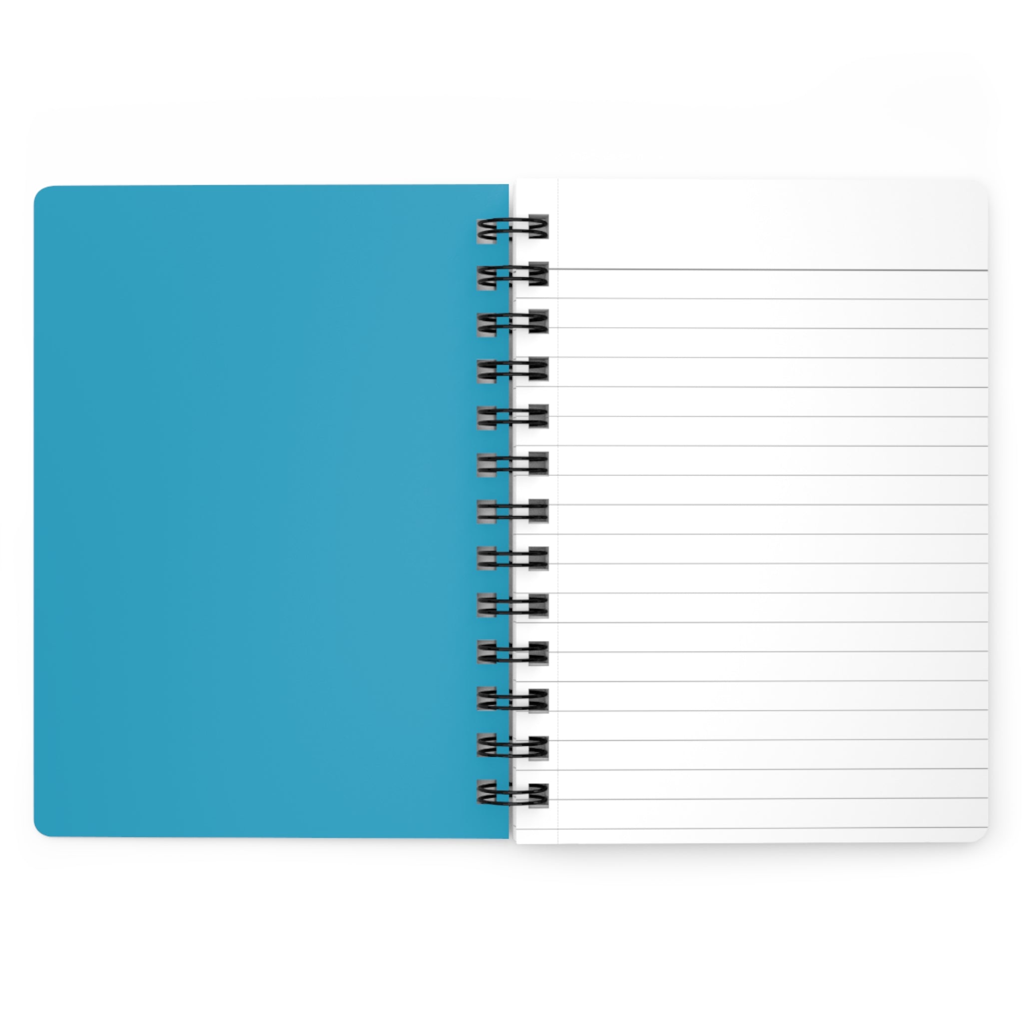 Thoughts Best Left on Paper Spiral Journal | Blue Minimalist Notebook