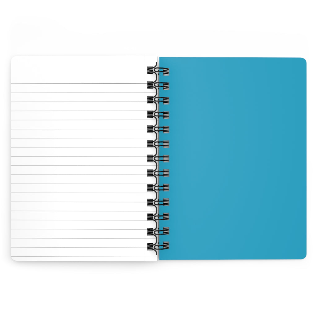Thoughts Best Left on Paper Spiral Journal | Blue Minimalist Notebook