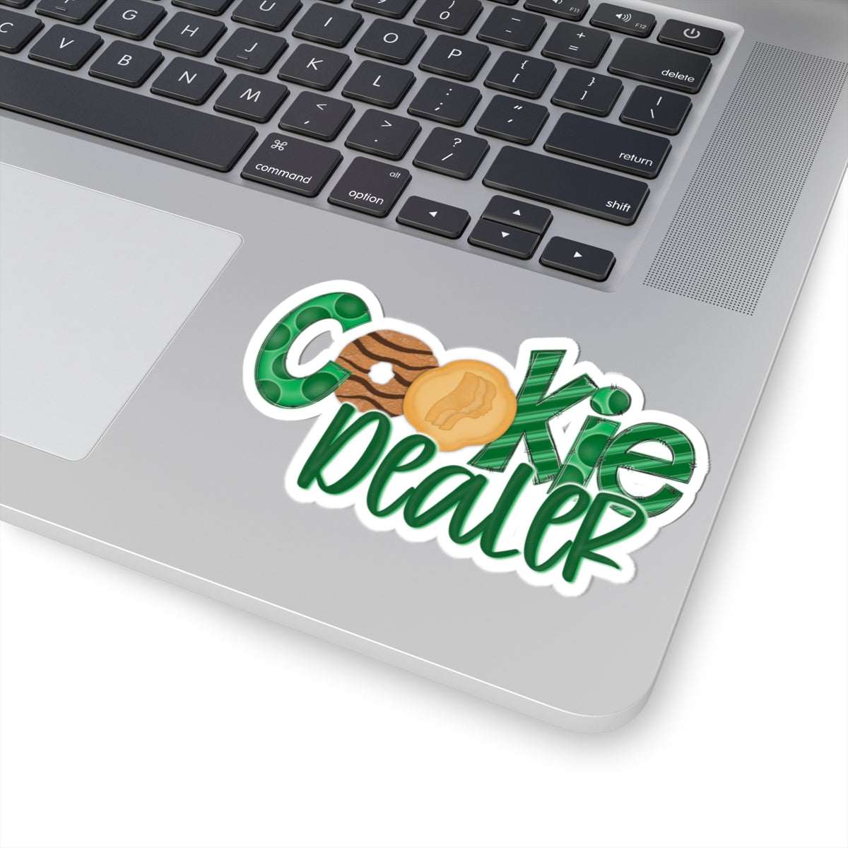 Cookie Dealer Sticker — Fun Cookie-Themed Kiss-Cut Decal for Laptops & Treat Lovers