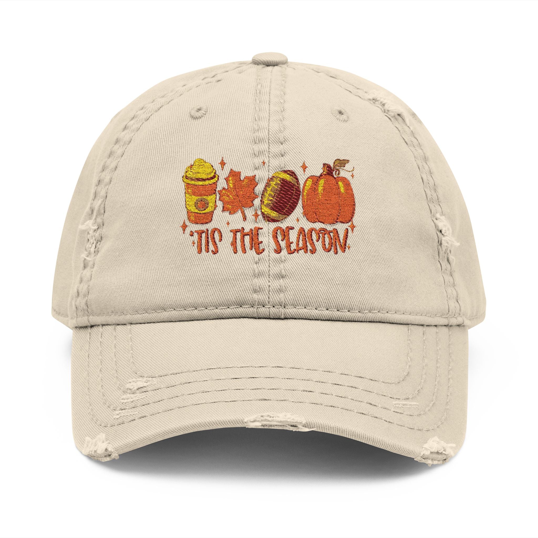 Fall Pumpkin Spice Icons Hat | Embroidered 'Tis the Season'
