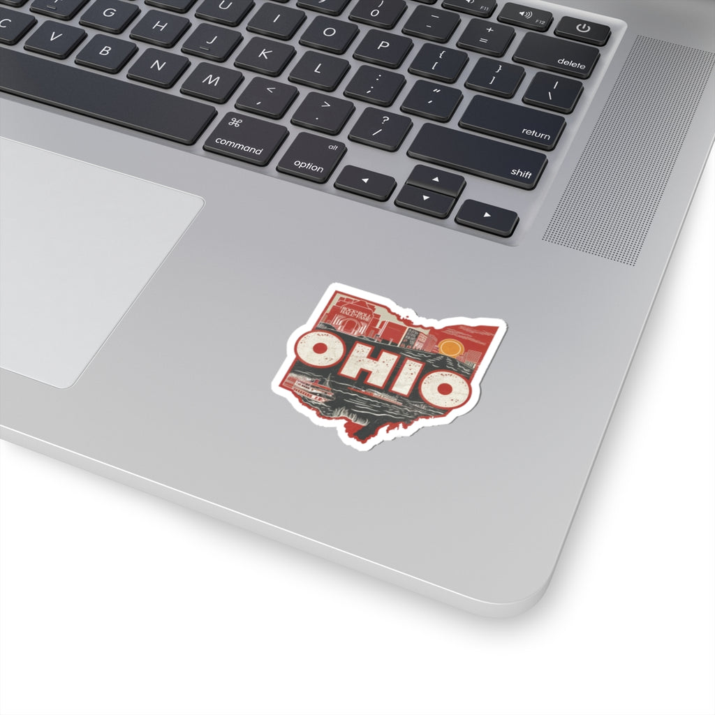 Ohio state skyline Sticker | Kiss-cut Ohio map decal