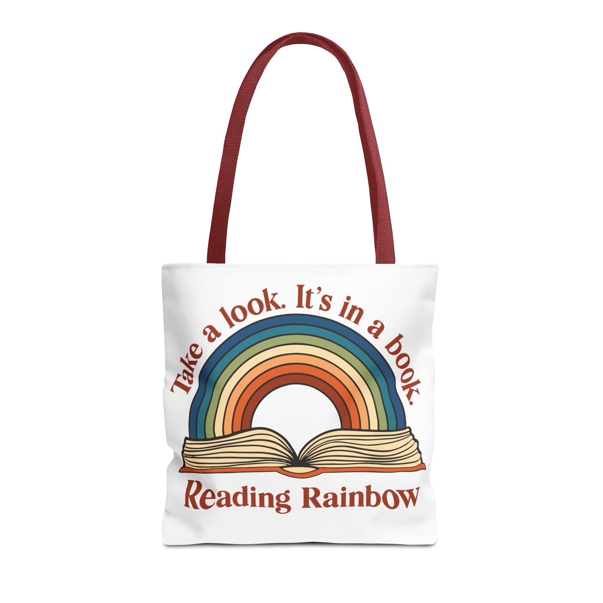 Tote Bag — "Reading Rainbow" Rainbow Book Tote (Take a Look. It's in a Book)