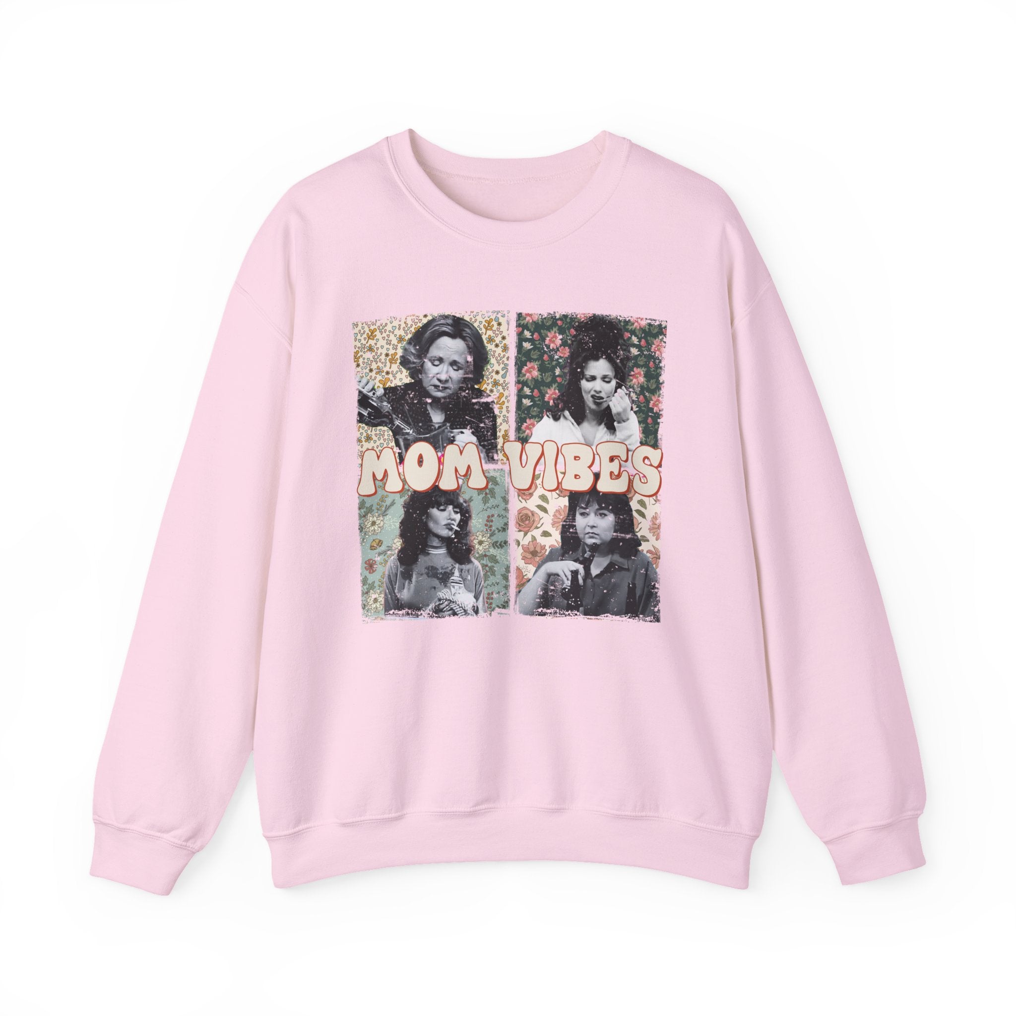 Mom Vibes Sweatshirt | Vintage Floral Collage Crewneck