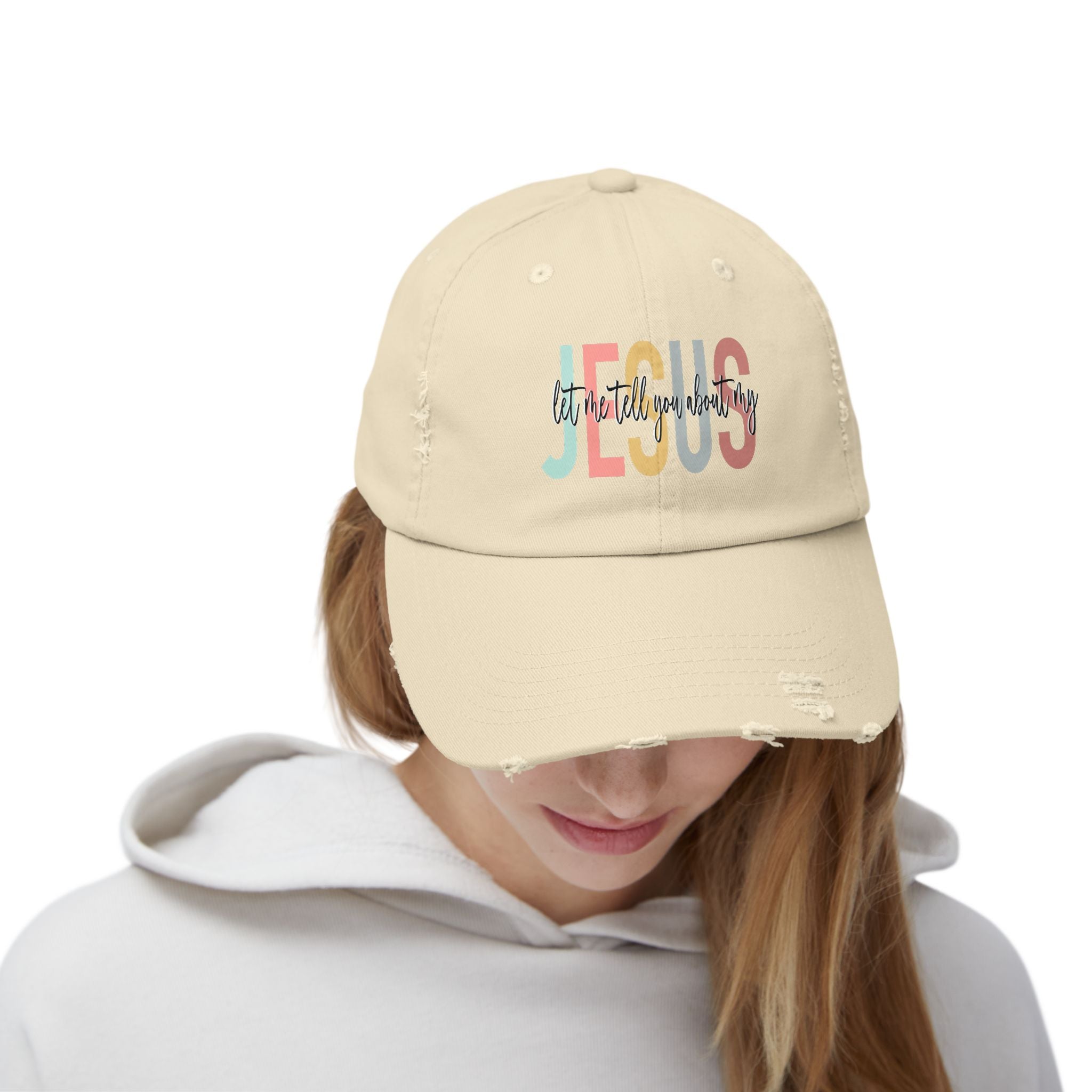 Let me tell you about my Jesus | Christian faith hat