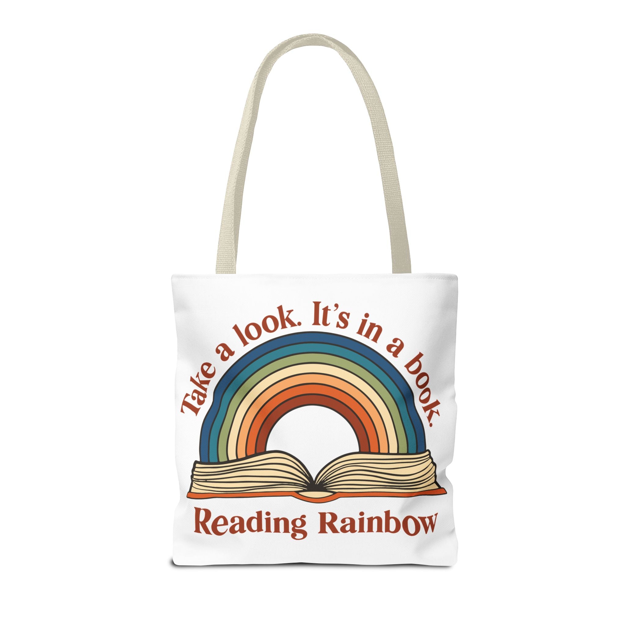 Tote Bag — "Reading Rainbow" Rainbow Book Tote (Take a Look. It's in a Book)