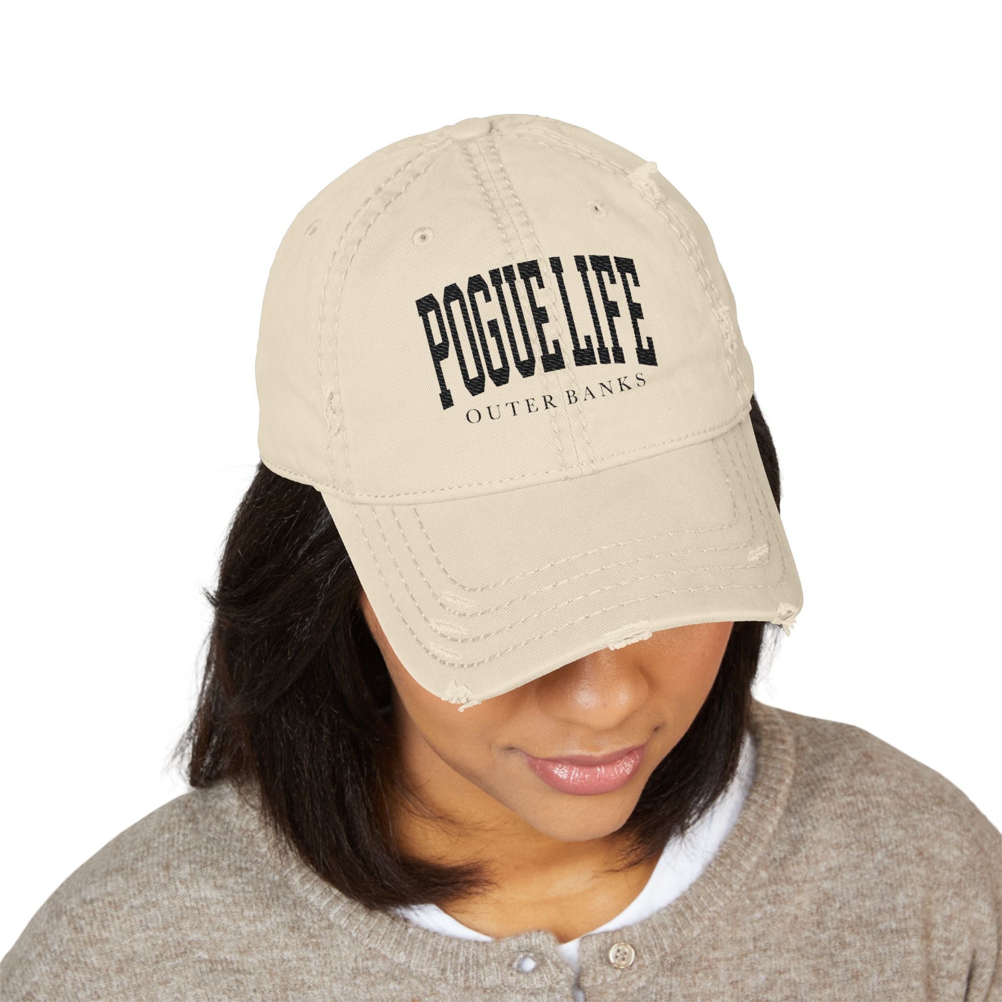 Pogue Life embroidered distressed baseball cap