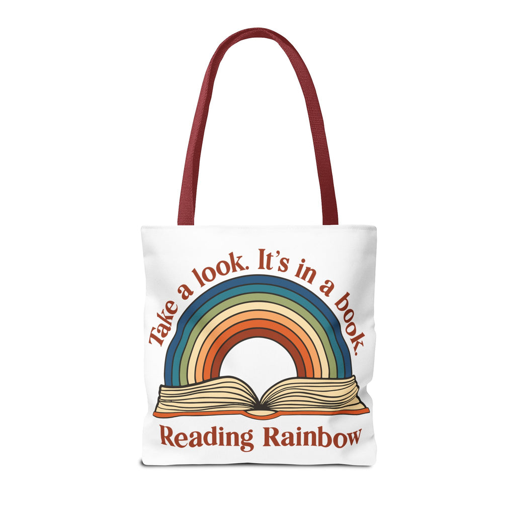 Tote Bag — "Reading Rainbow" Rainbow Book Tote (Take a Look. It's in a Book)