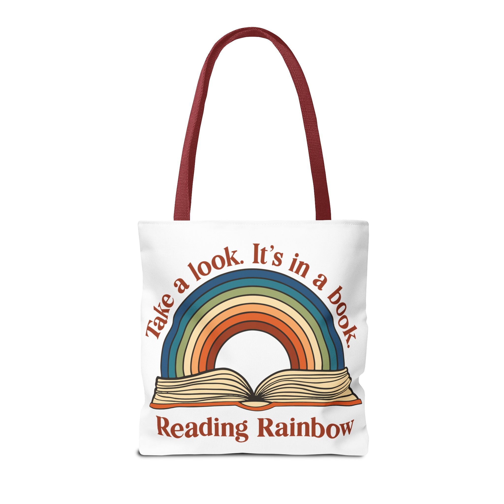Tote Bag — "Reading Rainbow" Rainbow Book Tote (Take a Look. It's in a Book)