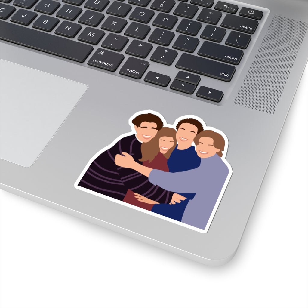 Boy Meets World Kiss-Cut Sticker | Friends Embrace Vinyl Decal
