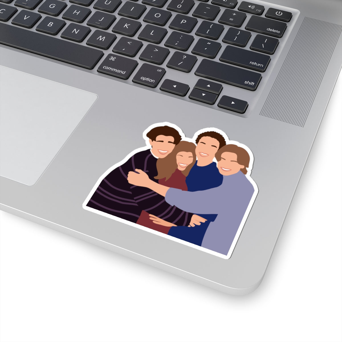 Boy Meets World Kiss-Cut Sticker | Friends Embrace Vinyl Decal