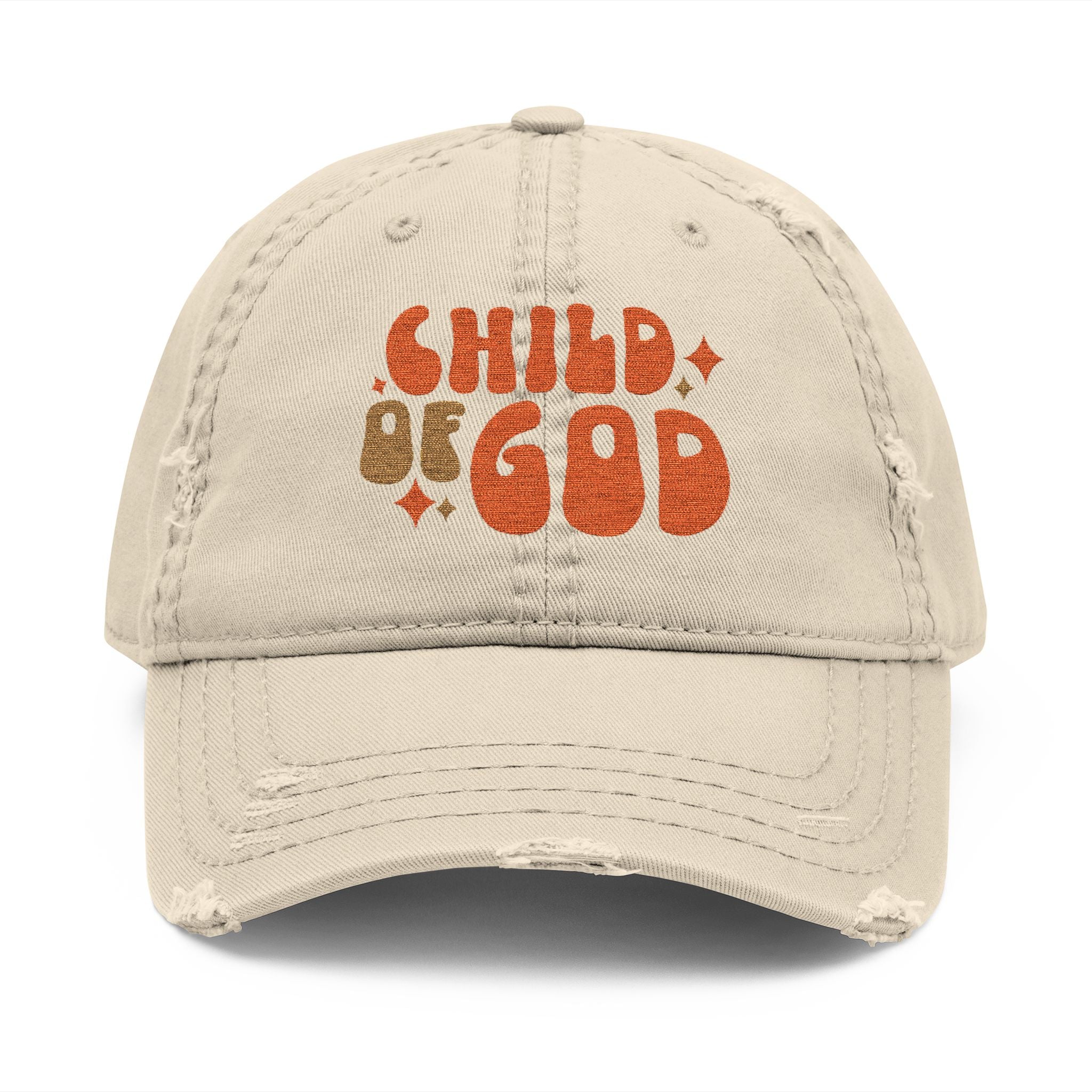Child of God Hat | Distressed Embroidered Baseball Cap