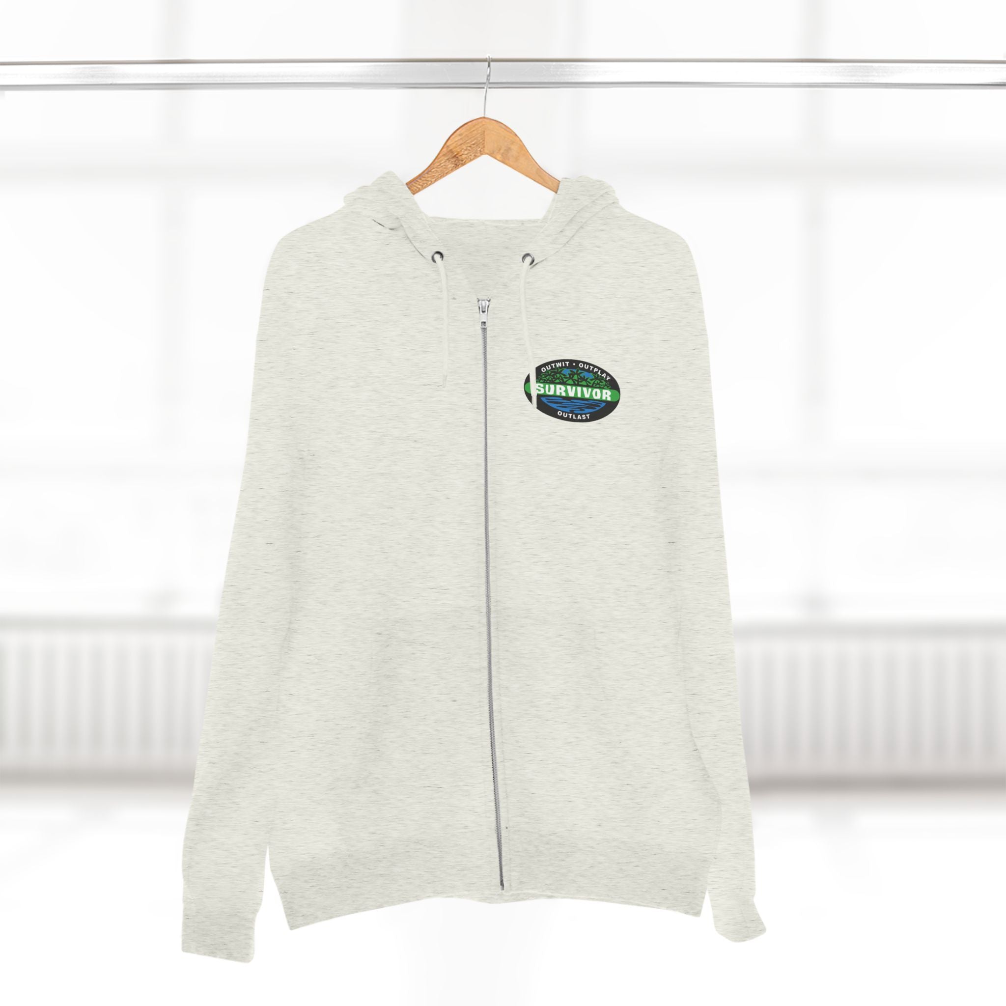 The Tribe Has Spoken Hoodie | zip hoodie with Survivor logo