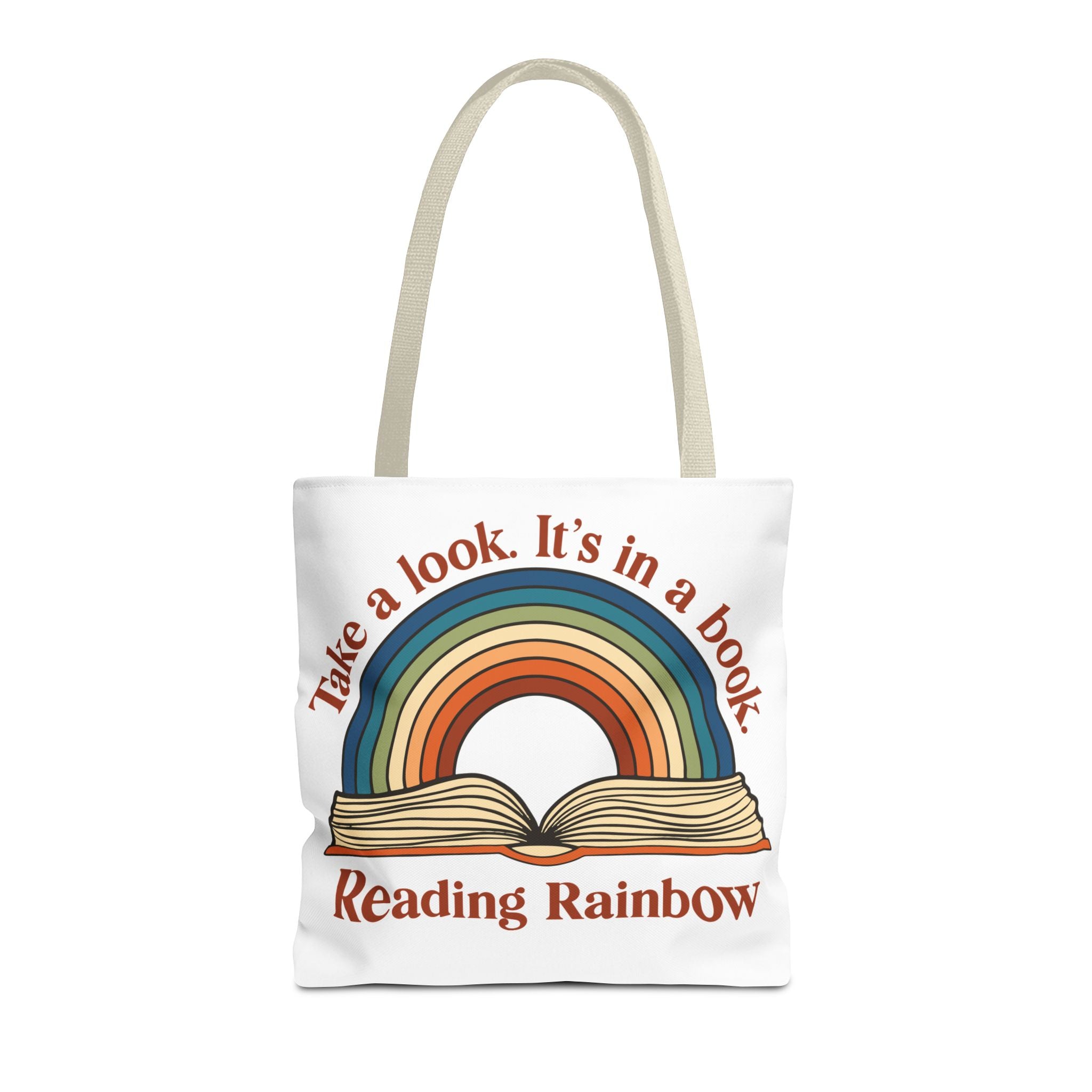 Tote Bag — "Reading Rainbow" Rainbow Book Tote (Take a Look. It's in a Book)