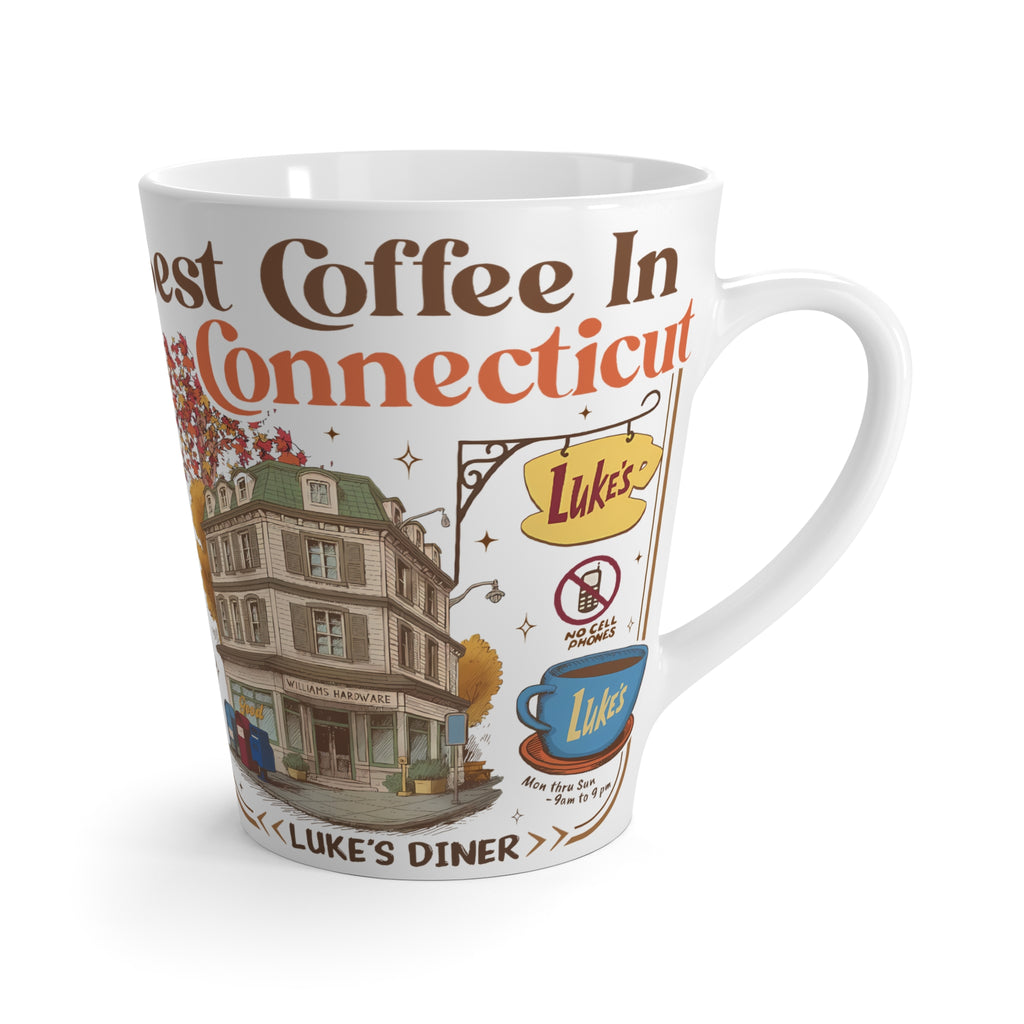 Luke's Diner Coffee Illustration Mug | Connecticut Coffee Shop Art