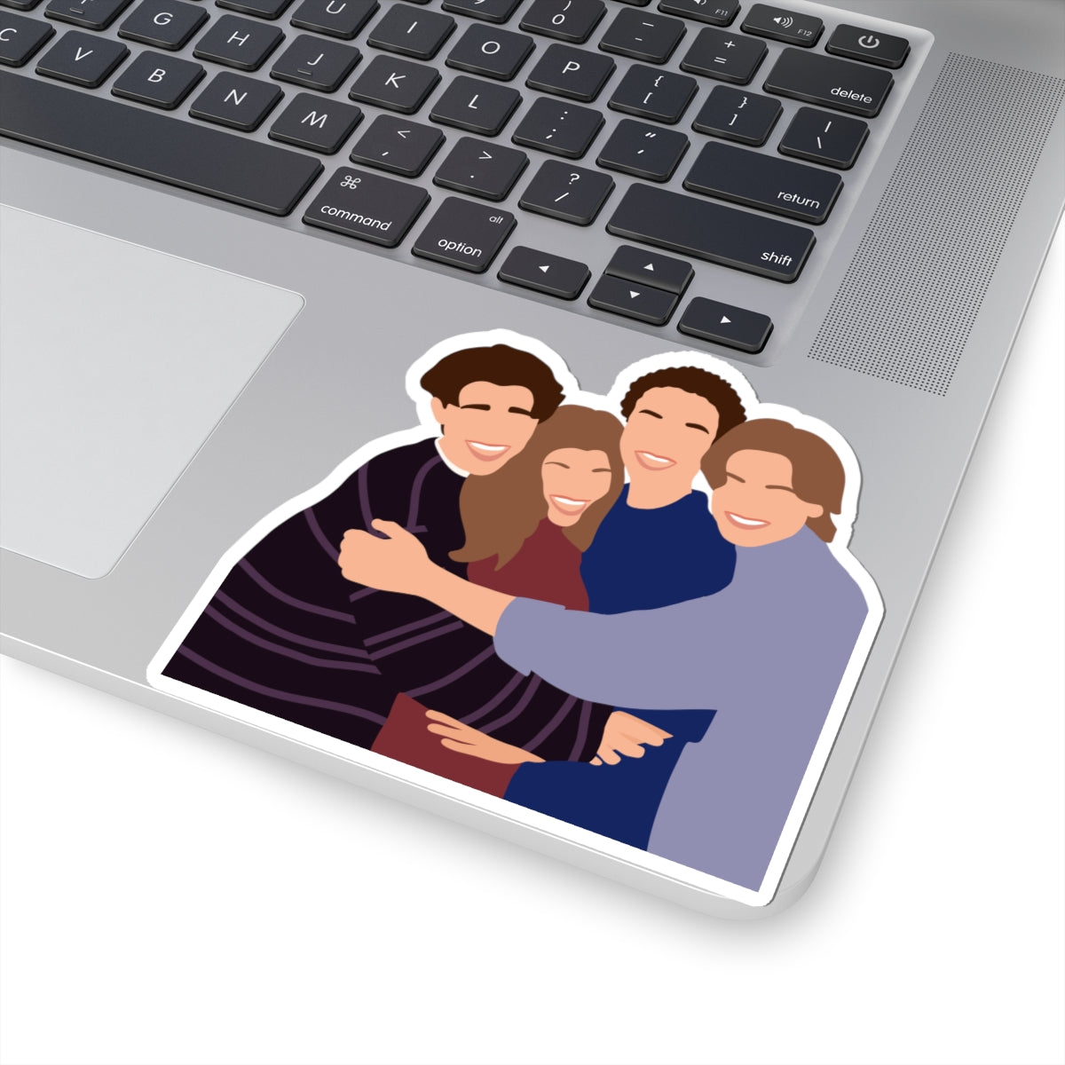 Boy Meets World Kiss-Cut Sticker | Friends Embrace Vinyl Decal