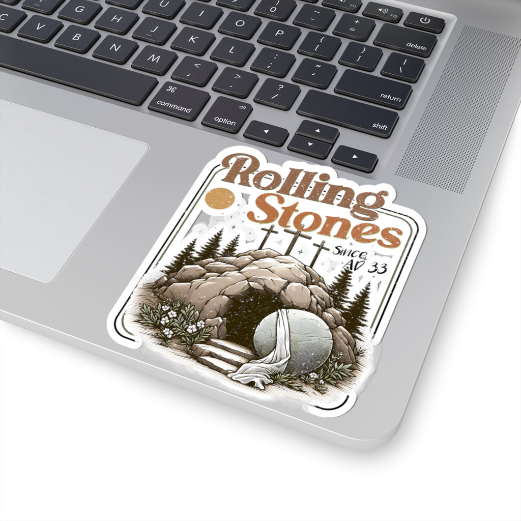 Rolling Stones Tomb & Empty Tomb Sticker | Kiss-Cut Vinyl Sticker