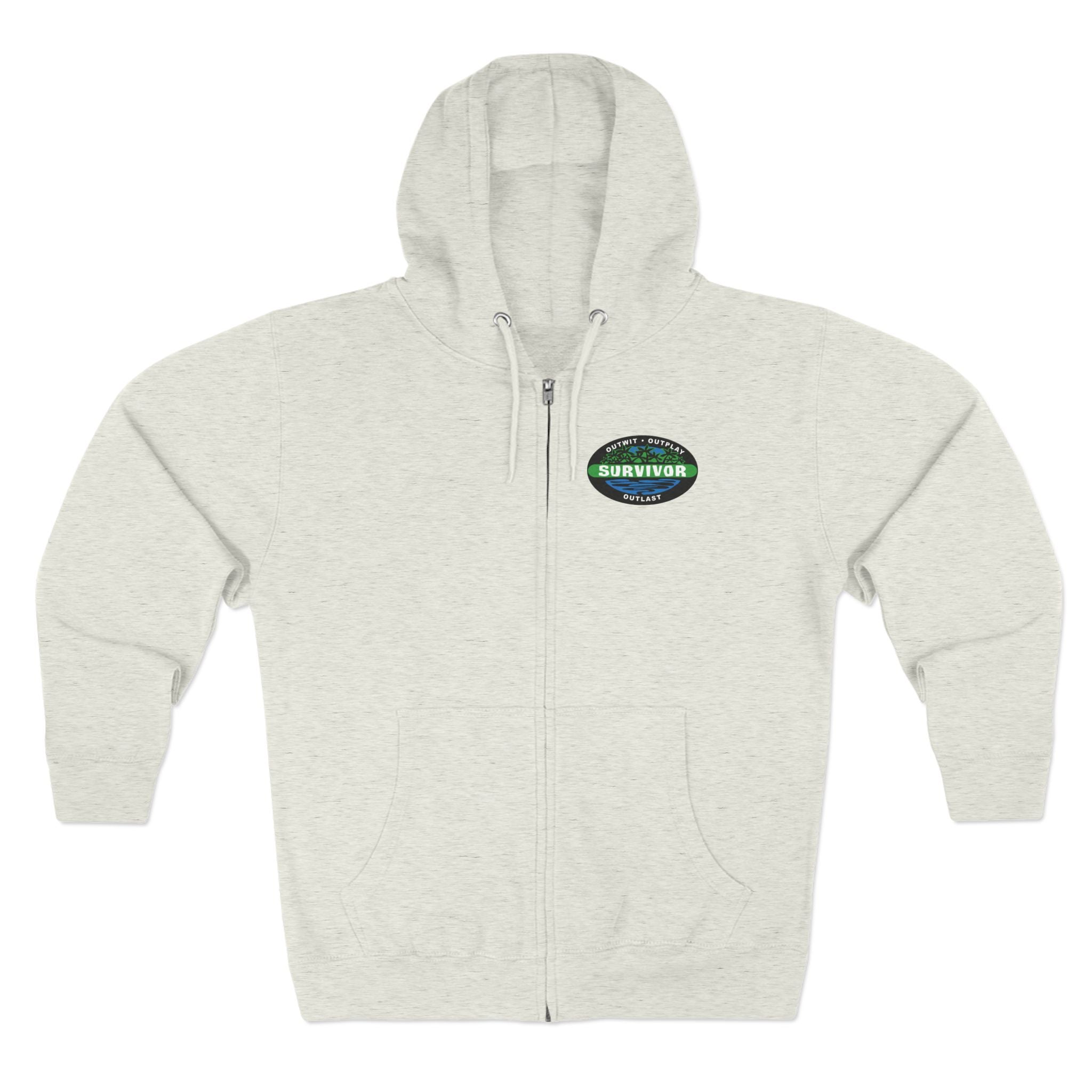 The Tribe Has Spoken Hoodie | zip hoodie with Survivor logo
